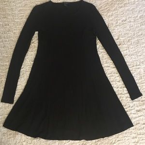 Forever 21 Black Ribbed Dress